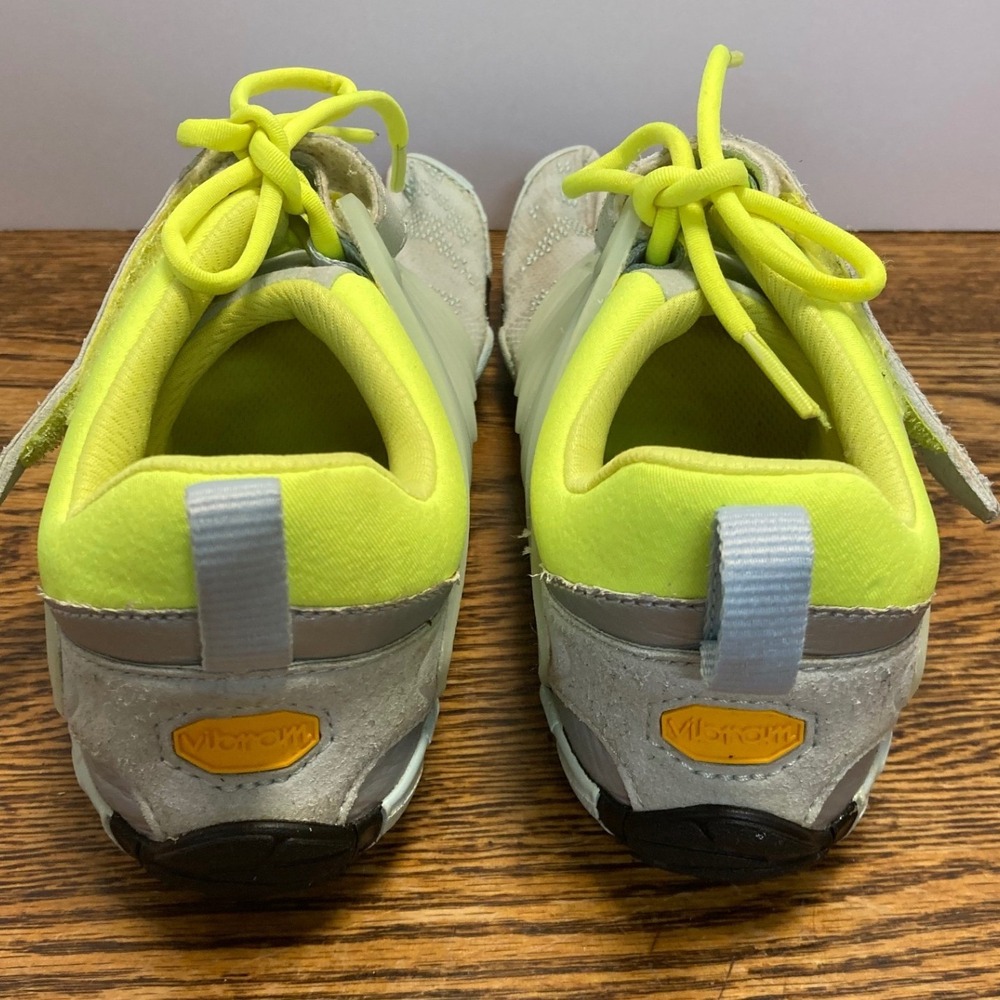 Vibram FiveFingers V-Train Womens 8 8.5 Gray Yellow Barefoot Shoes 17W6605 - Picture 4 of 7